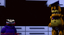 a cartoon character is standing in a kitchen with the hottest dog written on the bottom