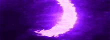 moon purple flowing water
