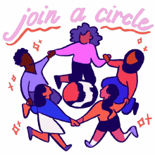 join a circle womens march join hands circle come together