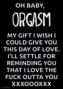 Orgasm My Gift I Wish I Could Give You GIF