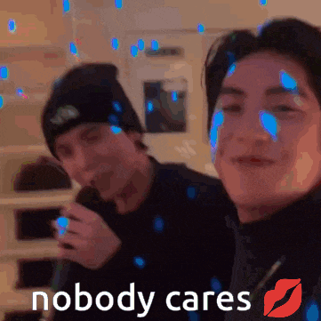 two men standing next to each other with the words 