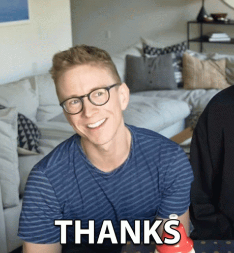 Thanks Tyler Oakley GIF - Thanks Tyler Oakley Thank You - Discover & Share  GIFs