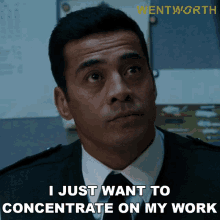 I Just Want To Concentrate On My Work Will Jackson GIF - I Just Want To Concentrate On My Work Will Jackson Wentworth GIFs