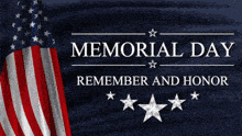 memorial day remember and honor all gave some with a flag in the foreground