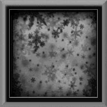 background stars snowflakes frame
