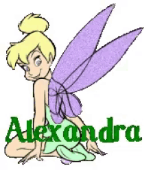 alexandra alexandra name tinkerbell glitter girls name
