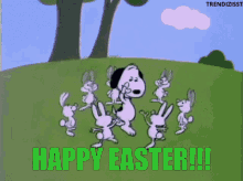 Happy Easter Snoopy GIF - Happy Easter Snoopy Eggs GIFs