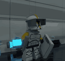 Lego Star Wars Clone Trooper GIF - Lego Star Wars Clone Trooper Write It Down GIFs