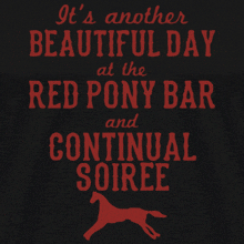 Its A Beautiful Day Red Pony Bar GIF