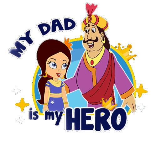 My Dad Is My Hero Princess Indumati Sticker - My Dad Is My Hero Princess Indumati Raja Indraverma Stickers