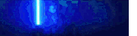 a blue light is shining on a dark background in a dark room .