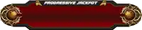 a red and black sign that says progressive jackpot on it