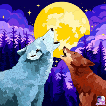 Wolf Pack Howling GIF - Wolf Pack Howling Full Moon GIFs