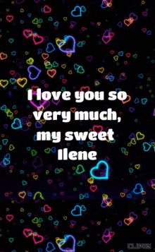 Hearts Colors GIF - Hearts Colors I Love You So Very Much My Sweet Ilene GIFs