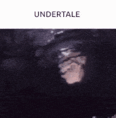 a cartoon of a man wearing a hat and sunglasses with the words undertale written above him .