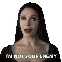a woman says i 'm not your enemy