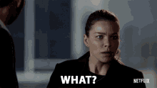 a woman says what in front of a man