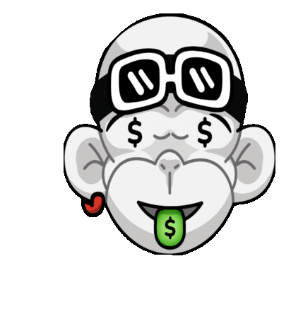 Monkey Mono Sticker - Monkey Mono Money Stickers