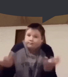 Fat Kid Shruging With Bubble GIF - Fat Kid Shruging With Bubble GIFs