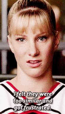 Glee Brittany Pierce GIF - Glee Brittany Pierce I Felt They Were Too Similar And Got Frustrated GIFs