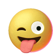 Crazy Emoji Sticker - Crazy Emoji Tongue Out Stickers