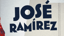 a poster for jose ramirez shows a statue of liberty in the background