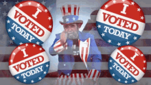 Vote Sticker I Voted GIF - Vote Sticker I Voted America GIFs