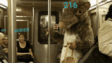 216 adrien train ride curious rat costume