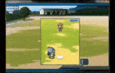 a little busters ex batting practice game is being played on a computer