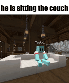Tealx1 He Is Sitting The Couch GIF - Tealx1 He Is Sitting The Couch Couch GIFs