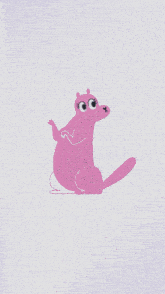 a cartoon drawing of a hippo wearing a headset
