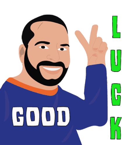 Good Luck Good Luck Today Sticker - Good Luck Good Luck Today Saturday Party Stickers