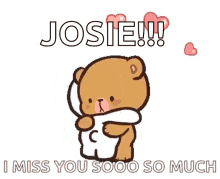 i miss you so much i miss you missing you cony and bear hearts