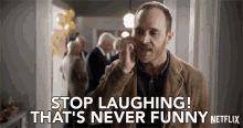 Stop Laughing That Is Never Funny GIF - Stop Laughing That Is Never Funny Grace And Frankie GIFs