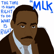 the time is always right to do what is right martin luther king jr dr king mlk sticker mlk