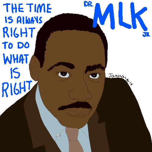 The Time Is Always Right To Do What Is Right Martin Luther King Jr Sticker - The Time Is Always Right To Do What Is Right Martin Luther King Jr Dr King Stickers
