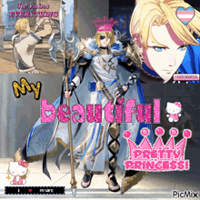 a picture of a man with the words " he ruins everything " written on it