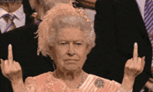 Wow Middle Finger GIF - Wow Middle Finger Queen GIFs
