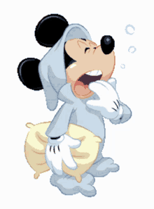 Mickey Mouse Tired GIF