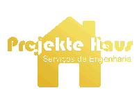 a logo for a company called projekte haus shows a yellow house