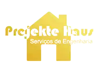 a logo for a company called projekte haus shows a yellow house