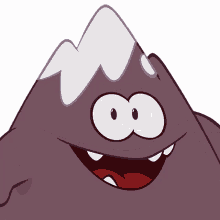cheerful volcano nom cut the rope happy smiling
