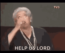 God Is Watching Help Us Lord GIF - God Is Watching Help Us Lord Sign Of The Cross GIFs