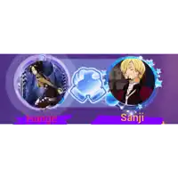 a picture of a man with a bandage on his head and the name sanji on the bottom