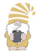 Gnome Animated Coffee Sticker