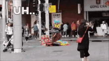 creepy clown weird street dancing sydney australia
