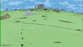 a cartoon drawing of a forest with trees and roots