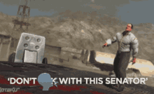Metal Gear Solid Senator Armstrong GIF - Metal Gear Solid Senator Armstrong Kick GIFs