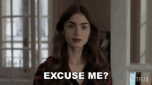 Excuse Me Emily Cooper GIF - Excuse Me Emily Cooper Lily Collins GIFs