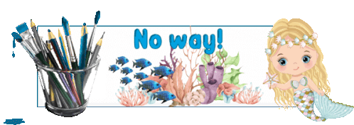 Animated Sticker Mermaid Sticker - Animated Sticker Mermaid No Way Stickers